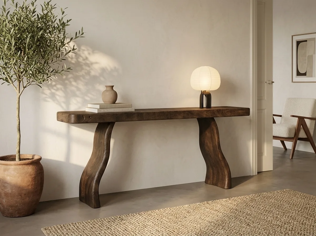 Wandmeubel BB003 van suar in een lichte kamer